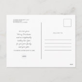 モダンシンプル4枚の写真とロゴ事業 シーズンポストカード (裏面)