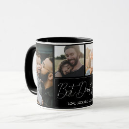 モダンシンプル4 Photo Collage Faters Day マグカップ