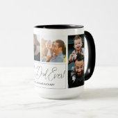 モダンシンプル4 Photo Collage Faters Day マグカップ (正面右)