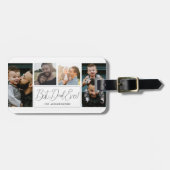モダンシンプル4 Photo Collage Faters Day ラゲッジタグ (正面横)