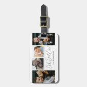 モダンシンプル4 Photo Collage Faters Day ラゲッジタグ (正面縦)