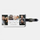モダンシンプル4 Photo Collage Faters Day ラゲッジタグ (裏面横)