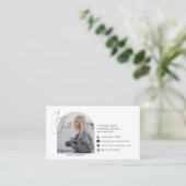 モダンシンプル5 Photo Collageフォトグラファー 名刺 (スタンド正面)