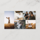 モダンシンプル5 Photo Collageフォトグラファー 名刺 (裏面)