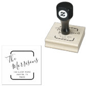 モダンシンプル |ゴムパーソナライズされたスタンプ ラバースタンプ (押印)