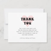 モダンシンプル サンキューカード (正面)