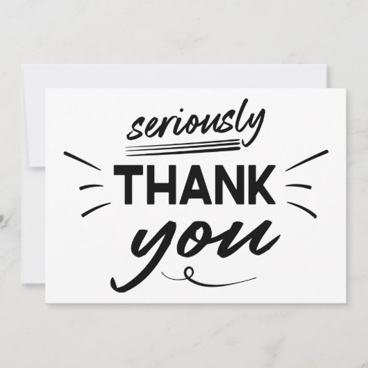 モダンシンプル サンキューカード (正面)