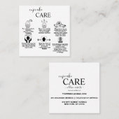 モダンシンプル スクエア名刺 (正面/裏面)