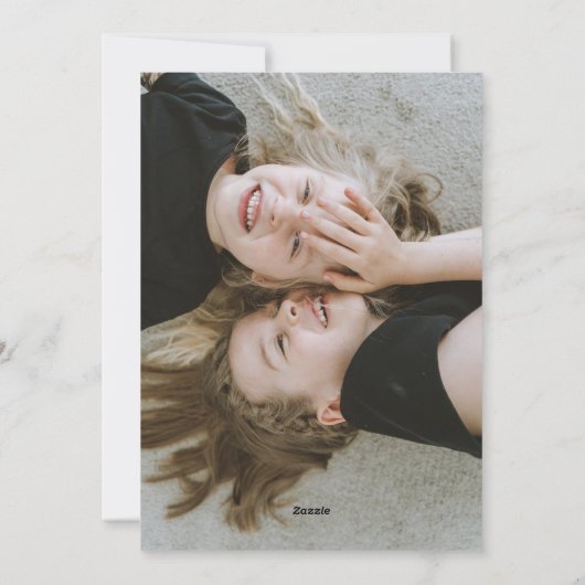 モダンシンプル（ユダヤ教）メノラーハヌカー2枚の写真 シーズンカード (裏面)