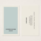 モダンシンプル　ライトブルーグレー　コンサルタント