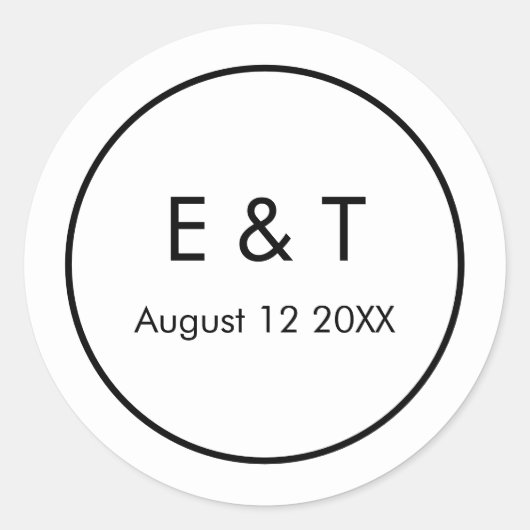 モダンシンプル ラウンドシール (正面)