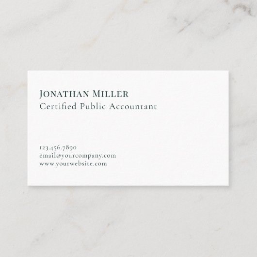 モダンシンプル 名刺 (正面)