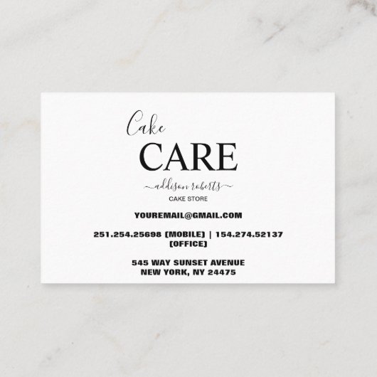 モダンシンプル 名刺 (裏面)