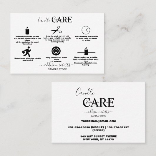 モダンシンプル 名刺 (正面/裏面)