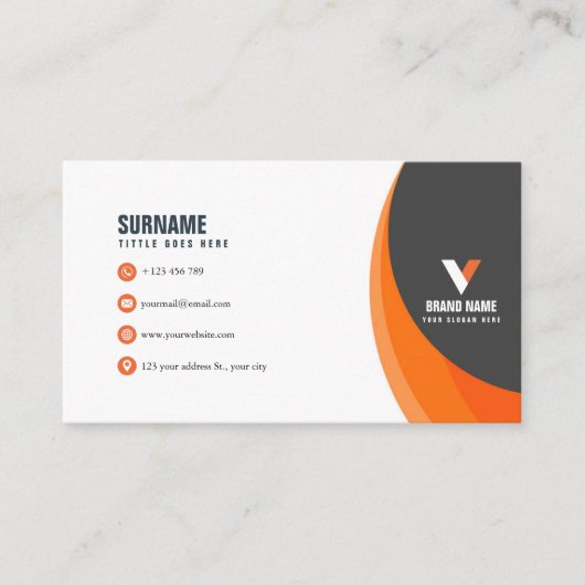 モダンシンプル 名刺 (正面)