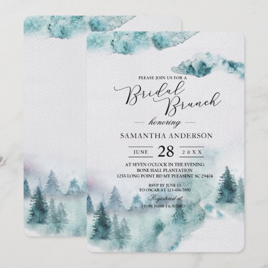 モダンシンプル 招待状 (正面/裏面)