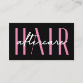 モダンシンプル Pink Hair Extensions After 気に Card 名刺 (正面)