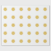 モダンシンプルAdd Coule Name Date Thank you Wrapp ラッピングペーパー (フラット)