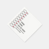 モダンシンプルAny Ageボーリング誕生日パーティー スタンダードカクテルナプキン (角)