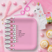 モダンシンプルAny Age Pinkボーリング誕生日パーティー ペーパープレート (パーティー)