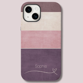 モダンシンプルBeige&Brown Circle電話/iPadケース Case-Mate iPhone 14 Plusケース