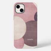 モダンシンプルBeige&Brown Circle電話/iPadケース Case-Mate iPhoneケース (裏面)