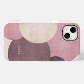 モダンシンプルBeige&Brown Circle電話/iPadケース Case-Mate iPhoneケース (裏面 (横))