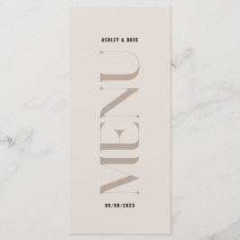 モダンシンプルBeige Edgeのメ結婚ニュー メニュー