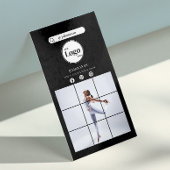 モダンシンプルBlack Instagramフォトソーシャルメディア 名刺