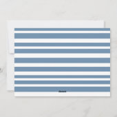 モダンシンプルBlue Gratful Photo Thanksgiving シーズンカード (裏面)