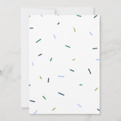 モダンシンプルBoys First Birthday Party招待 招待状 (裏面)