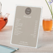 モダンシンプルBrown Creamミニマリスト 台座サイン (インサイチュ)