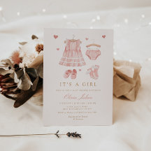 モダンシンプルCute Boho Clothing Girl Baby Shower I