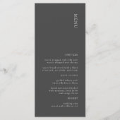 モダンシンプルDark Grayのメ結婚ニュー メニュー (正面)