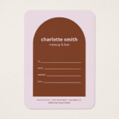 モダンシンプルEarth Tones Arch Gift Certificate (裏面)