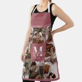 モダンシンプルFamily Photo Collage | モノグラムの エプロン (インサイチュ)