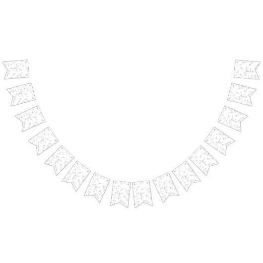 モダンシンプルGRAY WHITE TERRAZZO バンティングフラッグ (全)