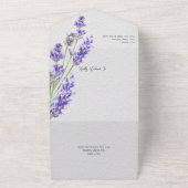 モダンシンプルHeather Spriggs QRコード オールインワン招待状 (外側)