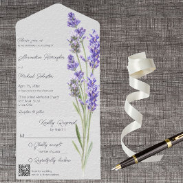 モダンシンプルHeather Spriggs QRコード オールインワン招待状