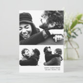 モダンシンプルHoliday Photo Collage Card シーズンカード (スタンド正面)