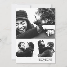 モダンシンプルHoliday Photo Collage Card