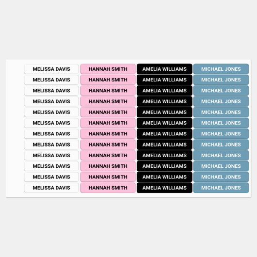 モダンシンプルKids防水名ラベル ラベル (シート)