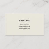 モダンシンプルLight Blue Grayコンサルタント 名刺 (裏面)