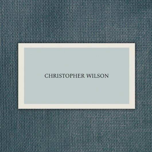 モダンシンプルLight Blue Grayコンサルタント 名刺