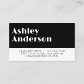 モダンシンプルLine Artサロンロゴの追加 名刺 (裏面)