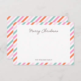 モダンシンプルMerry Christmas Note Card ノートカード
