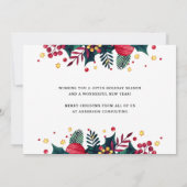 モダンシンプルMerry Christmas Photo Business シーズンカード (裏面)