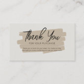 モダンシンプルMini Thank You Business Card ロイヤリティカード (正面)