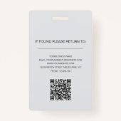 モダンシンプルMinimalist Professonal Photo Secrity バッジ (裏面)