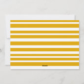 モダンシンプルMUSTARD YELLOW PHOTO Thanksgiving シーズンカード (裏面)